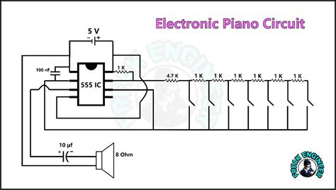 electronic piano circuit